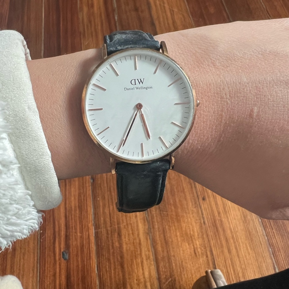 Daniel Wellington Rose Gold and Black Watch